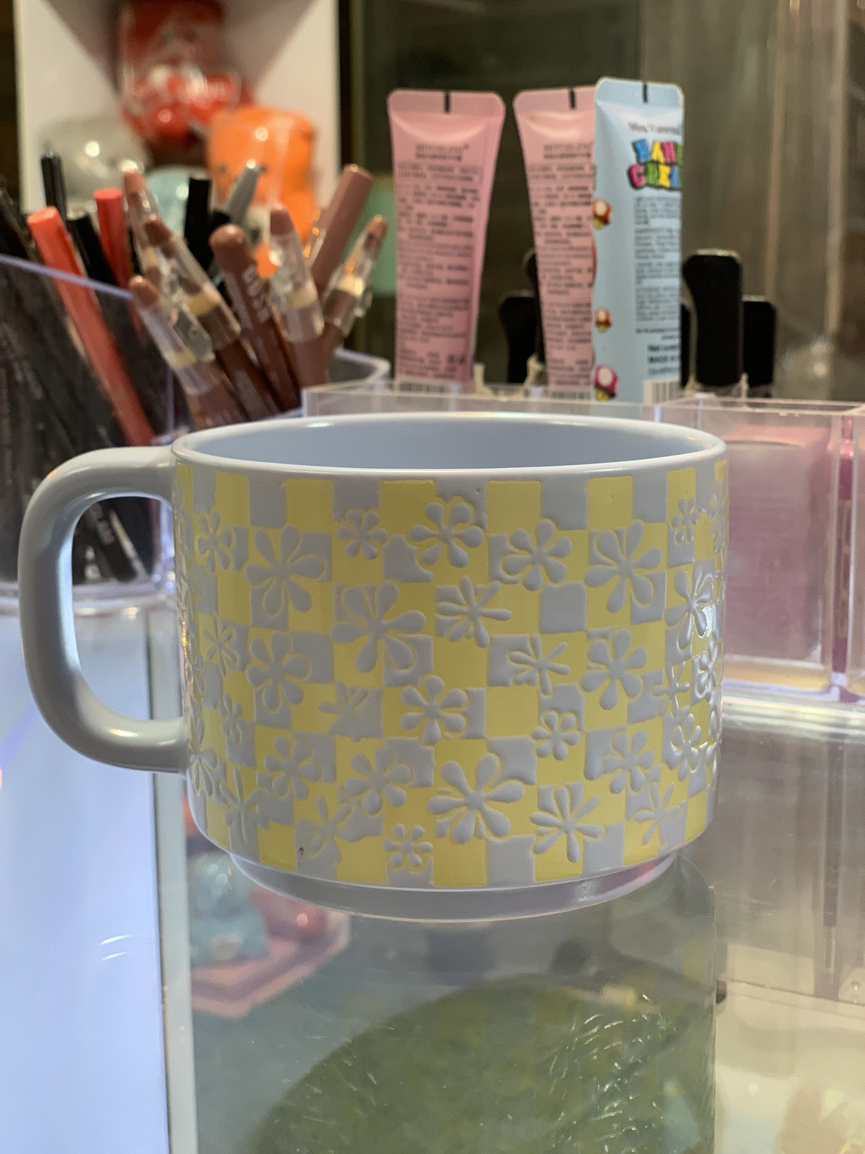 ماگ طرح برجسته وارداتی گل