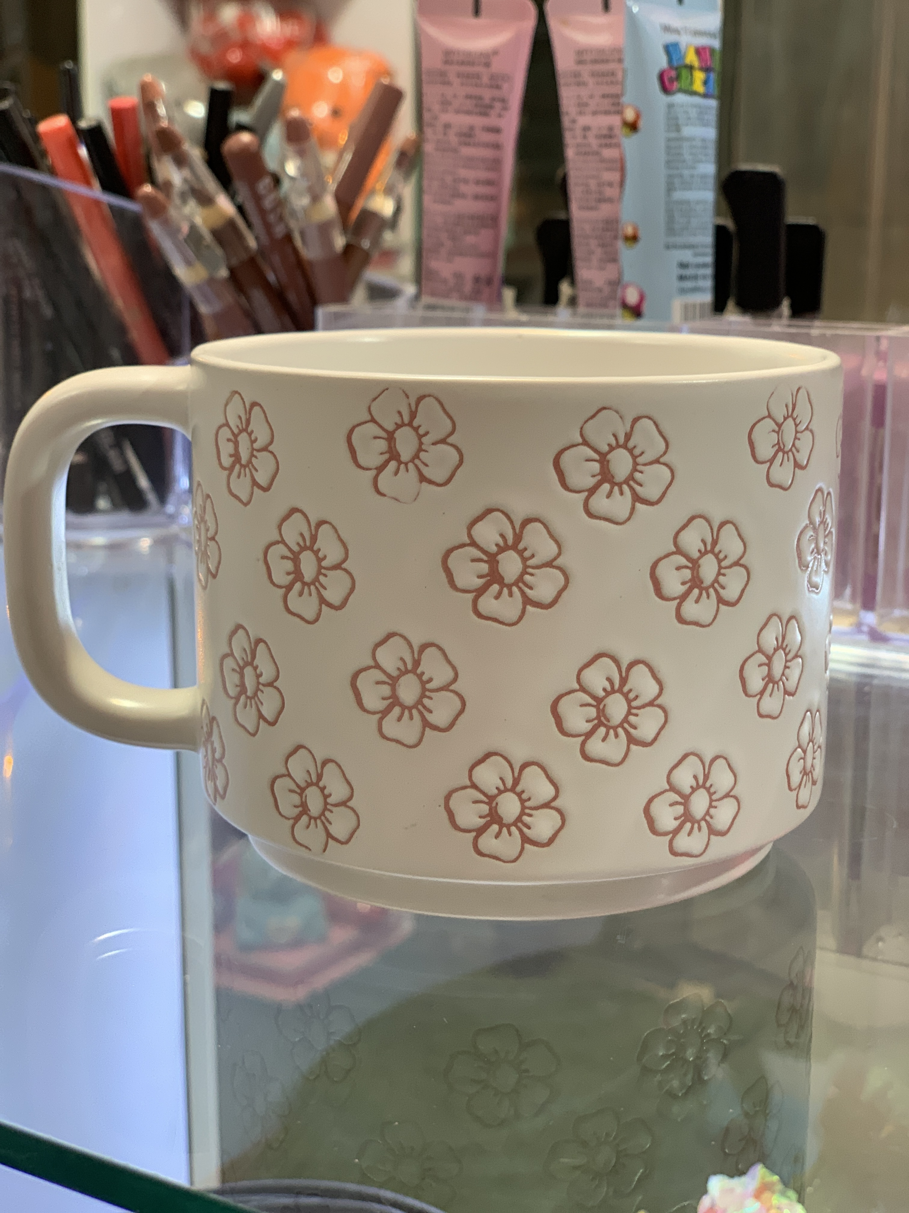 ماگ طرح برجسته وارداتی گل (FLOWER)